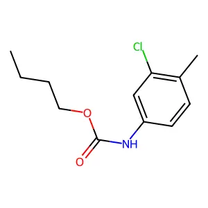 Butyl (3-chloro-4-methylphenyl)carbamate structure