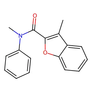 N,3-dimethyl-N-phenyl-1-benzofuran-2-carboxamide structure
