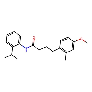 4-(4-methoxy-2-methylphenyl)-N-(2-propan-2-ylphenyl)butanamide structure