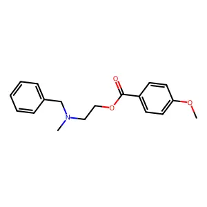 2-[Benzyl(methyl)amino]ethyl 4-methoxybenzoate structure