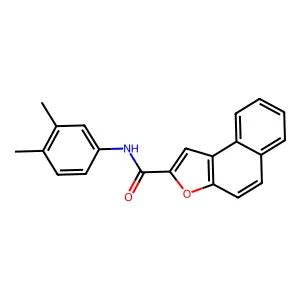 N-(3,4-dimethylphenyl)naphtho[2,1-b]furan-2-carboxamide structure