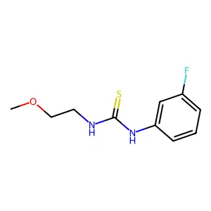 1-(3-Fluorophenyl)-3-(2-methoxyethyl)thiourea structure