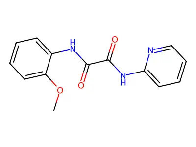 N-(2-methoxyphenyl)-N'-pyridin-2-yloxamide structure
