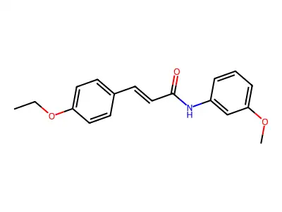 (2E)-3-(4-ethoxyphenyl)-N-(3-methoxyphenyl)prop-2-enamide structure