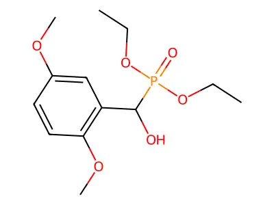 Diethoxyphosphoryl-(2,5-dimethoxyphenyl)methanol structure