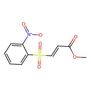 methyl (2E)-3-[(2-nitrophenyl)sulfonyl]prop-2-enoate structure