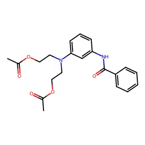 Benzamide, N-[3-[bis[2-(acetyloxy)ethyl]amino]phenyl]- structure
