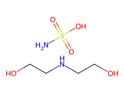 Bis(2-hydroxyethyl)ammonium sulphamate structure