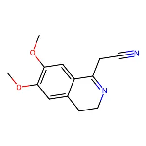 (6,7-Dimethoxy-3,4-dihydro-isoquinolin-1-yl)-acetonitrile structure