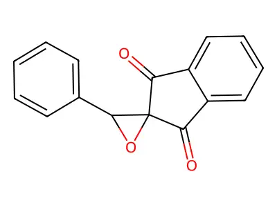 3'-Phenylspiro[indene-2,2'-oxirane]-1,3-dione structure