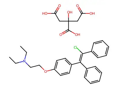 Zuclomiphene Citrate structure