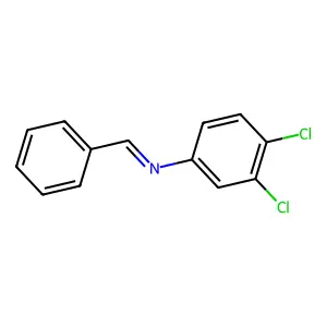 Benzenamine, 3,4-dichloro-N-(phenylmethylene)- structure
