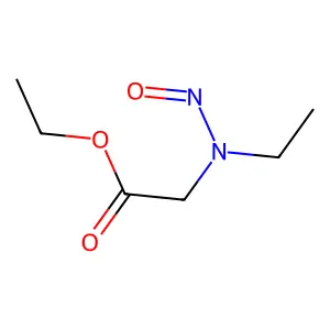 Glycine, N-ethyl-N-nitroso-, ethyl ester structure