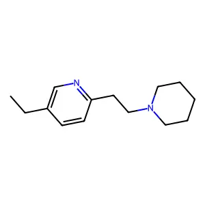 5-Ethyl-2-(2-(1-piperidinyl)ethyl)pyridine structure