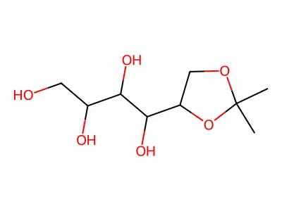 1-(2,2-Dimethyl-1,3-dioxolan-4-yl)butane-1,2,3,4-tetrol structure