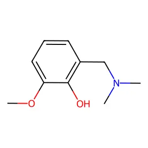 2-[(Dimethylamino)methyl]-6-methoxyphenol structure