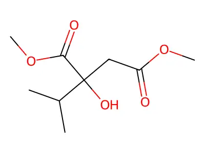 Dimethyl 2-hydroxy-2-(isopropyl)succinate structure