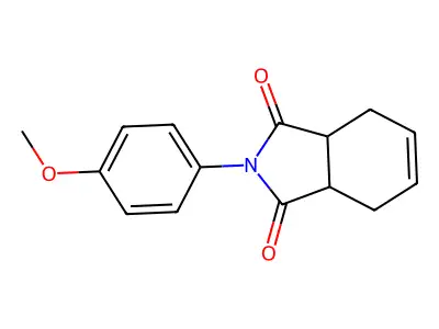 2-(4-methoxyphenyl)-3a,4,7,7a-tetrahydro-1H-isoindole-1,3(2H)-dione structure