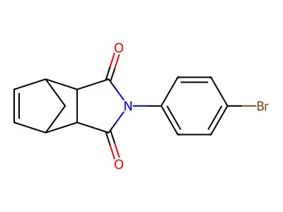 2-(4-bromophenyl)-3a,4,7,7a-tetrahydro-1H-4,7-methanoisoindole-1,3(2H)-dione structure