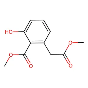 Methyl 2-hydroxy-6-(2-methoxy-2-oxoethyl)benzoate structure