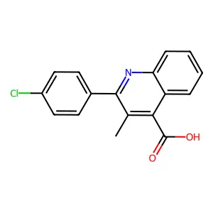 3-Methyl-2-phenylquinoline-4-carboxylic acid structure