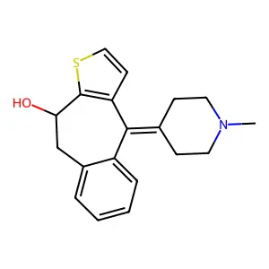10-Hydroxyketotifen structure