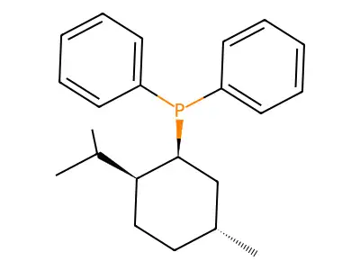 ((1S,2S,5R)-2-Isopropyl-5-methylcyclohexyl)diphenylphosphine structure
