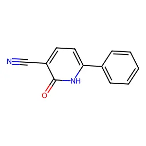 2-Oxo-6-phenyl-1,2-dihydropyridine-3-carbonitrile structure