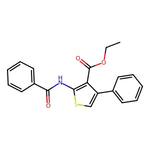 Ethyl 2-benzamido-4-phenylthiophene-3-carboxylate structure