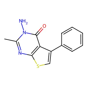 Thieno(2,3-d)pyrimidin-4(3H)-one, 3-amino-2-methyl-5-phenyl- structure