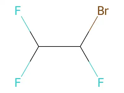 Ethane, 1-bromo-1,2,2-trifluoro- structure