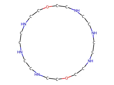 1,13-Dioxa-4,7,10,16,19,22-hexaazacyclotetracosane structure