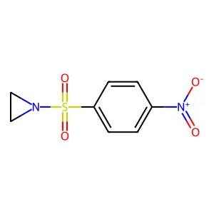 Aziridine, 1-((4-nitrophenyl)sulfonyl)- structure