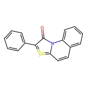 2-phenylthiazolo[3,2-a]quinolin-10-ium-1-olate structure