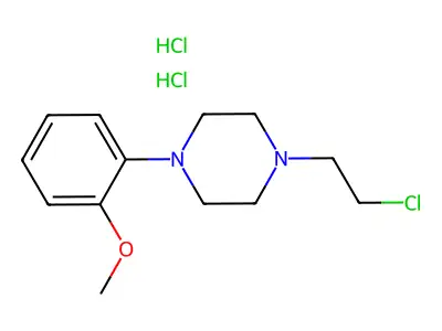 1-(2-Chloroethyl)-4-(2-methoxyphenyl)piperazine structure