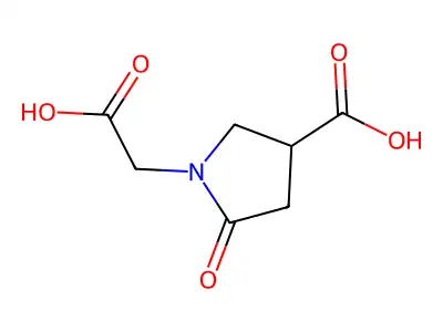 4-Carboxy-2-oxopyrrolidine-1-acetic acid structure
