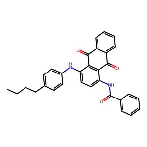 Benzamide, N-(4-((4-butylphenyl)amino)-9,10-dihydro-9,10-dioxo-1-anthracenyl)- structure