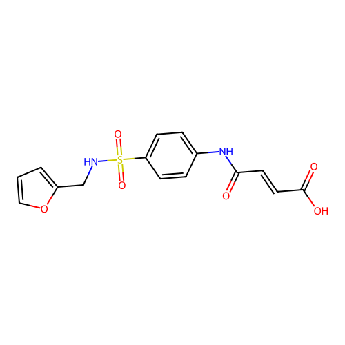 4-[(4-{[(2-Furylmethyl)amino]sulfonyl}phenyl)amino]-4-oxo-2-butenoic acid structure