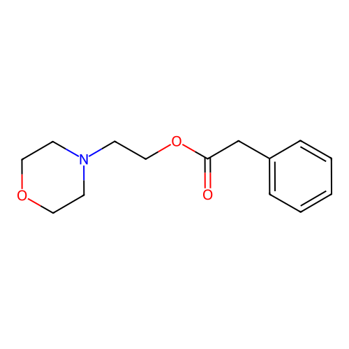 2-(Morpholin-4-yl)ethyl phenylacetate structure