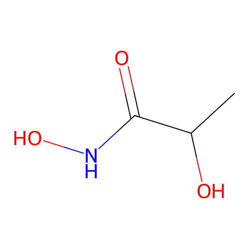 Propanohydroxamic acid, 2-hydroxy- structure