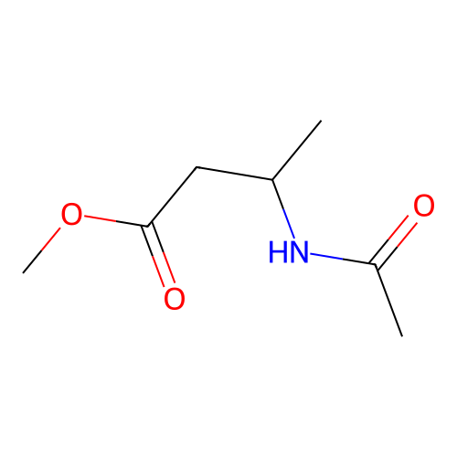 Butanoic acid, 3-(acetylamino)-, methyl ester structure
