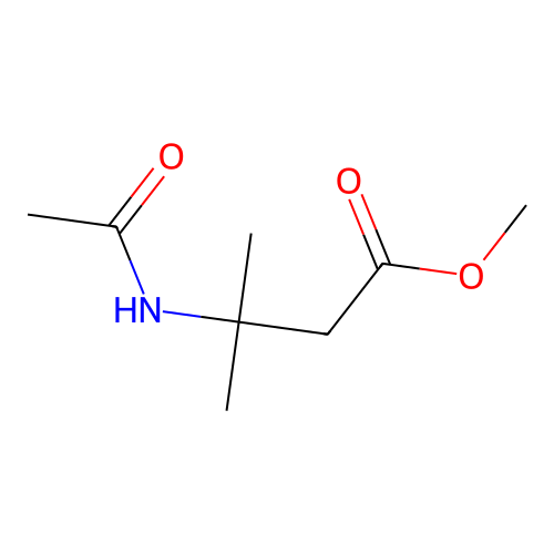 N-Acetyl-1,1-dimethyl-2-carbomethoxyethylamine structure