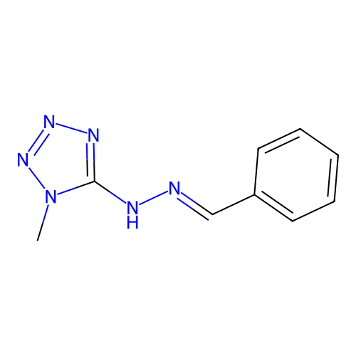 5-[(2E)-2-Benzylidenehydrazin-1-yl]-1-methyl-1H-tetrazole structure