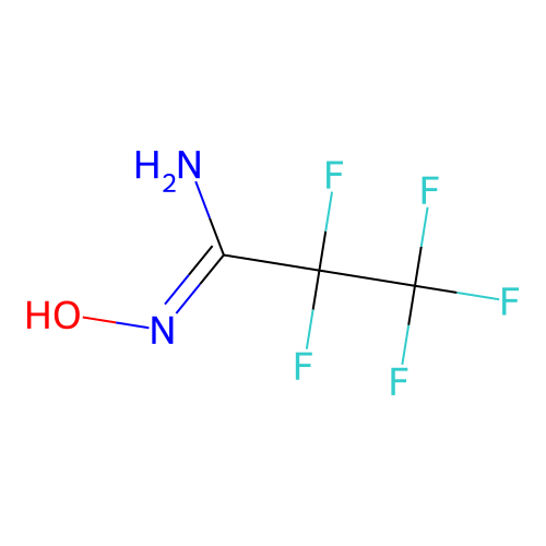 2,2,3,3,3-pentafluoro-N'-hydroxypropanimidamide structure