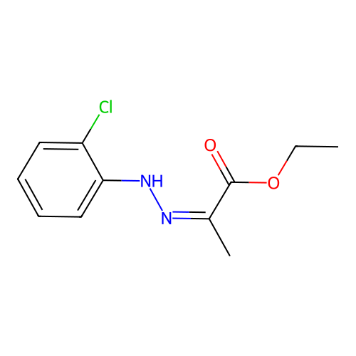 ethyl (2Z)-2-[(2-chlorophenyl)hydrazinylidene]propanoate structure