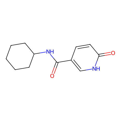 N-cyclohexyl-6-oxo-1H-pyridine-3-carboxamide structure