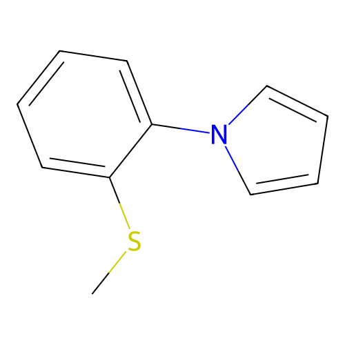 1-(2-Methylsulfanylphenyl)pyrrole structure