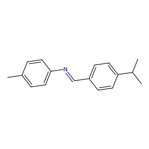 N-[(E)-(4-isopropylphenyl)methylidene]-N-(4-methylphenyl)amine structure