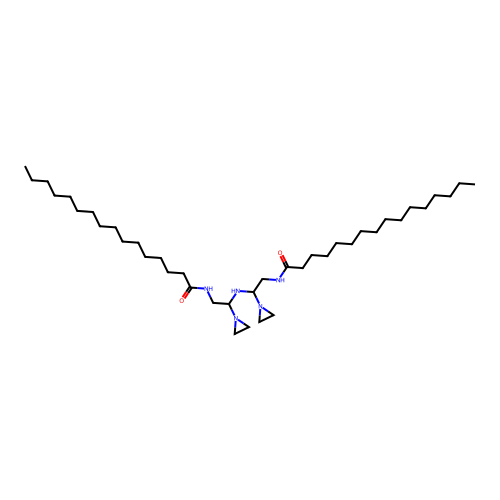 N,N'-(iminobis(ethane-2,1-diyliminoethane-2,1-diyl))bishexadecan-1-amide structure