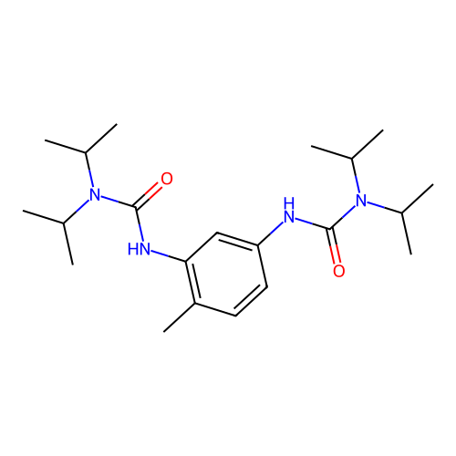3,3'-(4-Methyl-1,3-phenylene)bis(1,1-diisopropylurea) structure